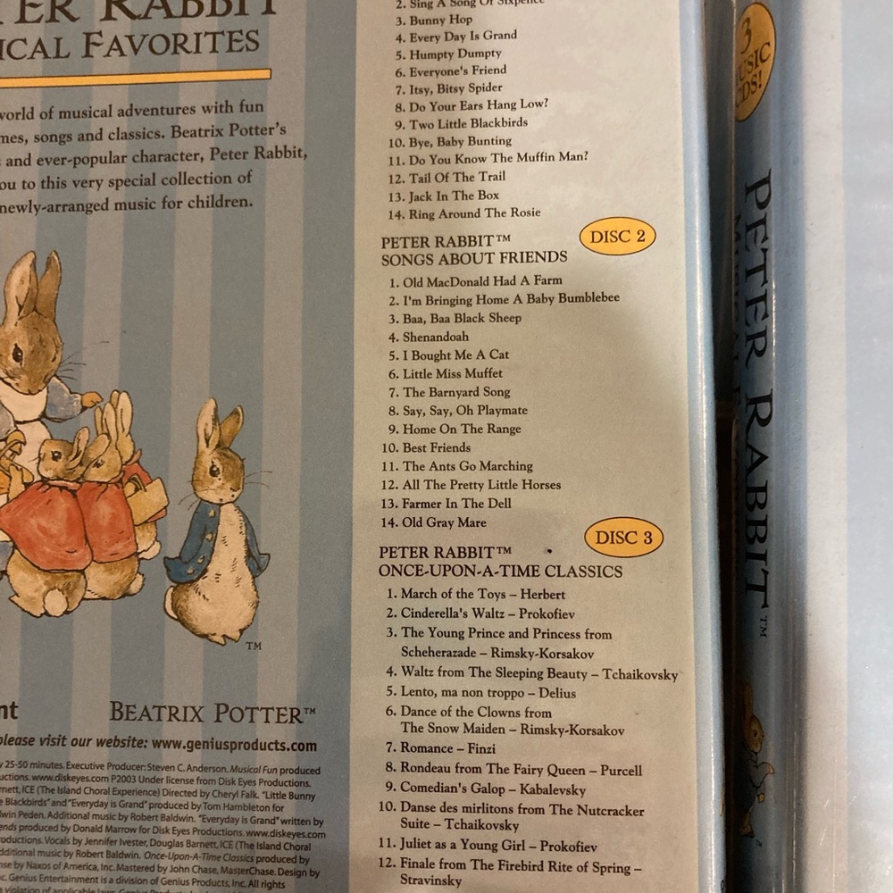 Peter Rabbit Musical Favorites CD Set - Picture 3 of 3